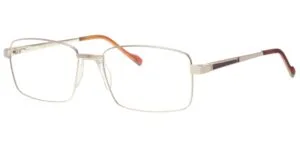 Bold & Striking Gold-Gunmetal Prescription Glasses