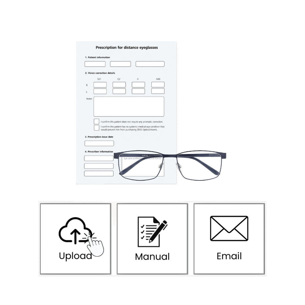 add glasses prescription