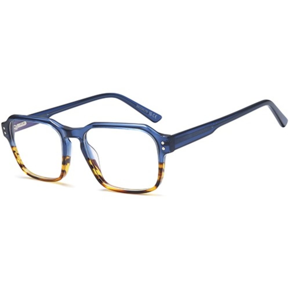DB9961 Prescription Glasses - blue - havana