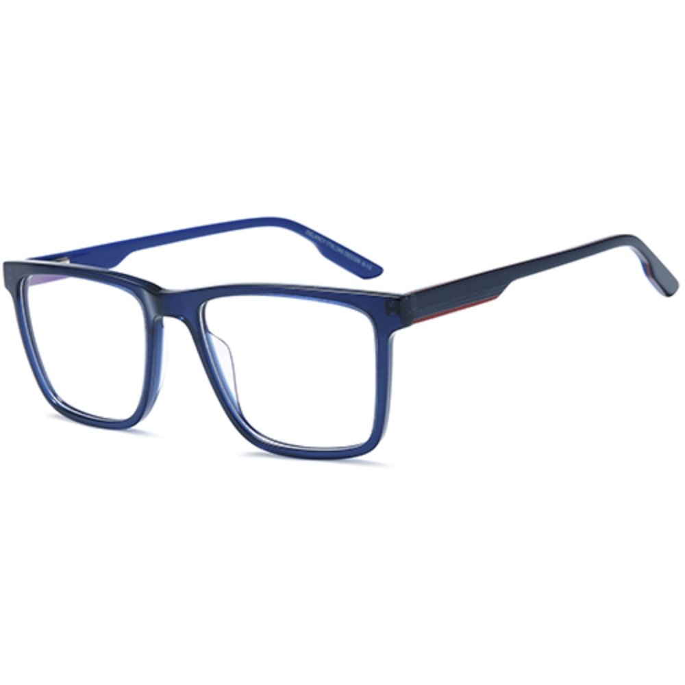 DEL203 glasses in Blue, navy square frame