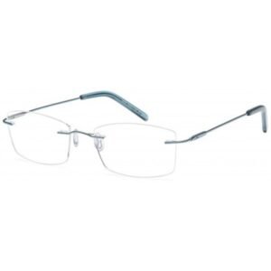 EMP7581 prescription glasses in Blue, blue rimless frame