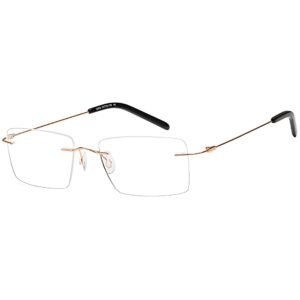 EMP7588 prescription glasses in Gold, gold rimless frame