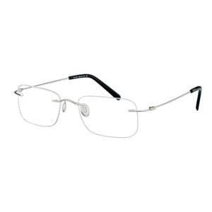 MAGIC glasses in Silver, silver rimless frame