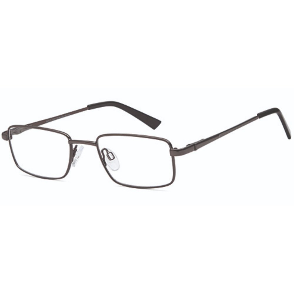 Solo 052 glasses in Dark Gun, gunmetal metal rectangular frame