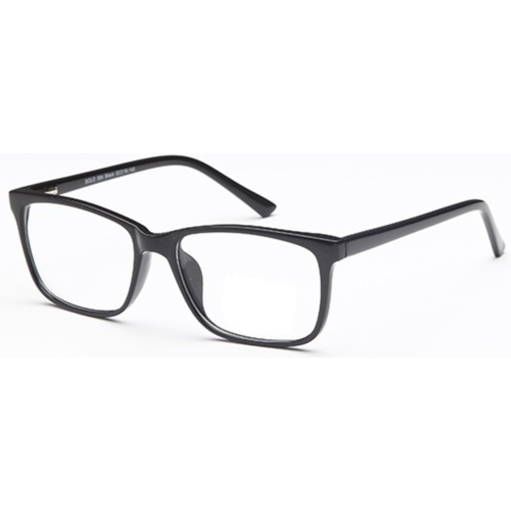 Solo 584 prescription glasses in Black, black rectangular frame