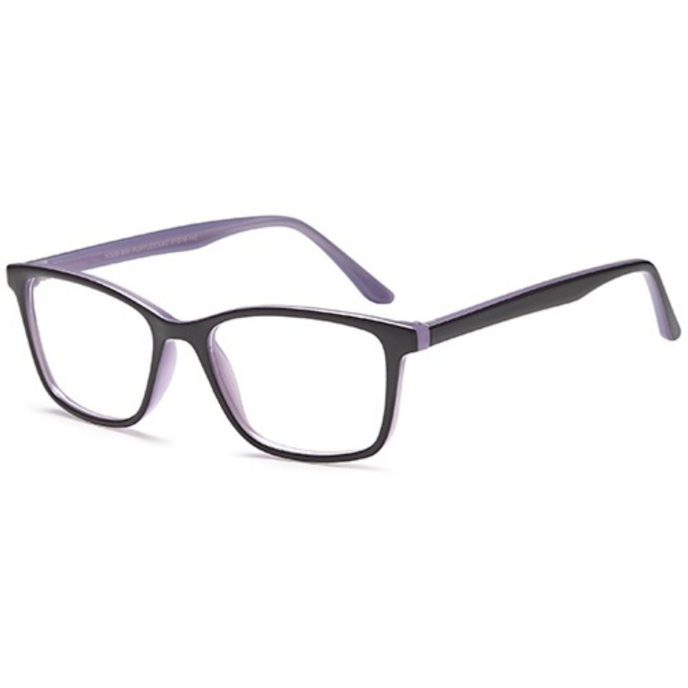 Solo 800 glasses in Purple/Lilac, purple and lilac soft rectangular frame