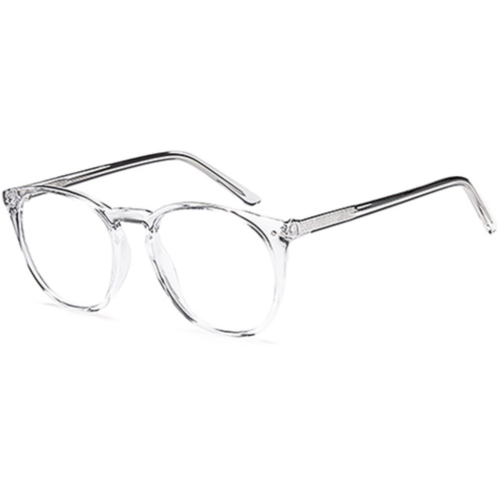 Solo 822 glasses in Crystal, crystal clear round frame