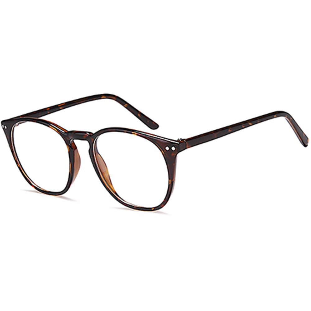 Solo 822 glasses in Havana, tortoiseshell round frame