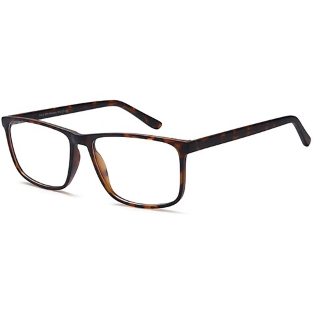 Solo 823 glasses in Havana, tortoiseshell rectangular frame