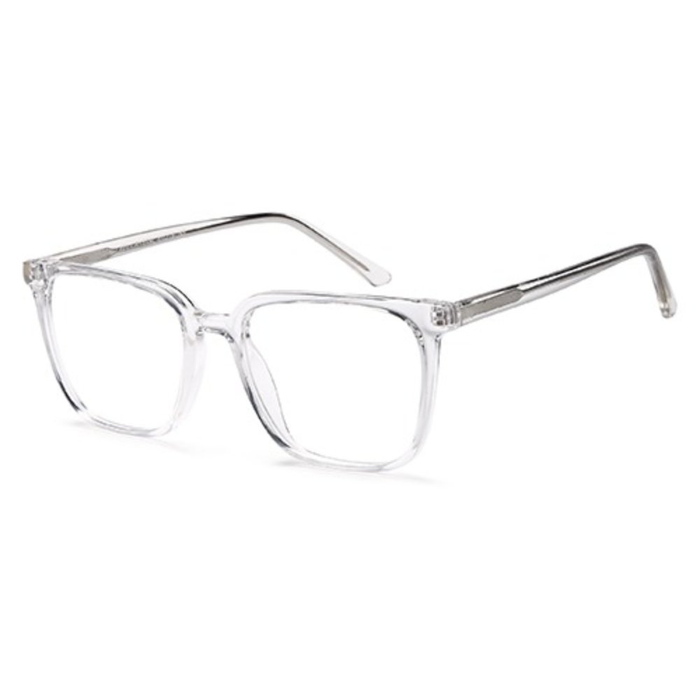 Solo 829 glasses in Crystal, crystal clear square frame