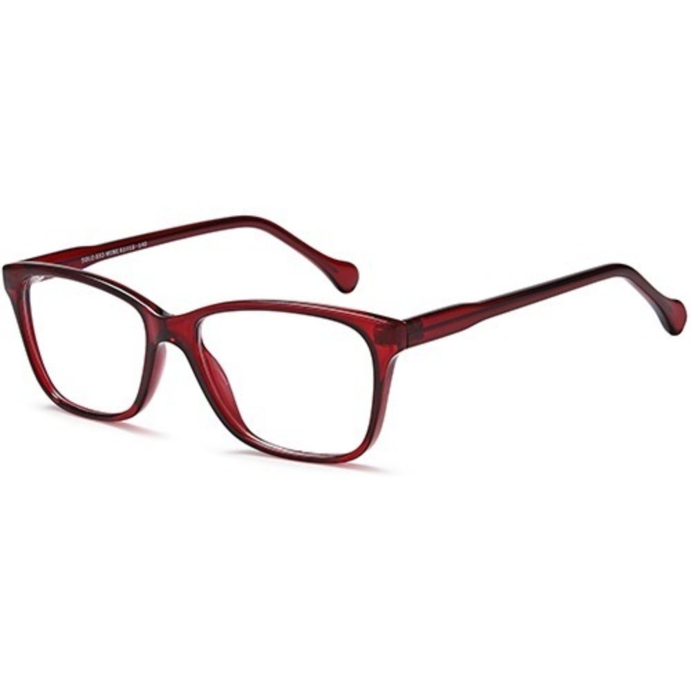 Solo 833 glasses in Wine, wine soft rectangular frame