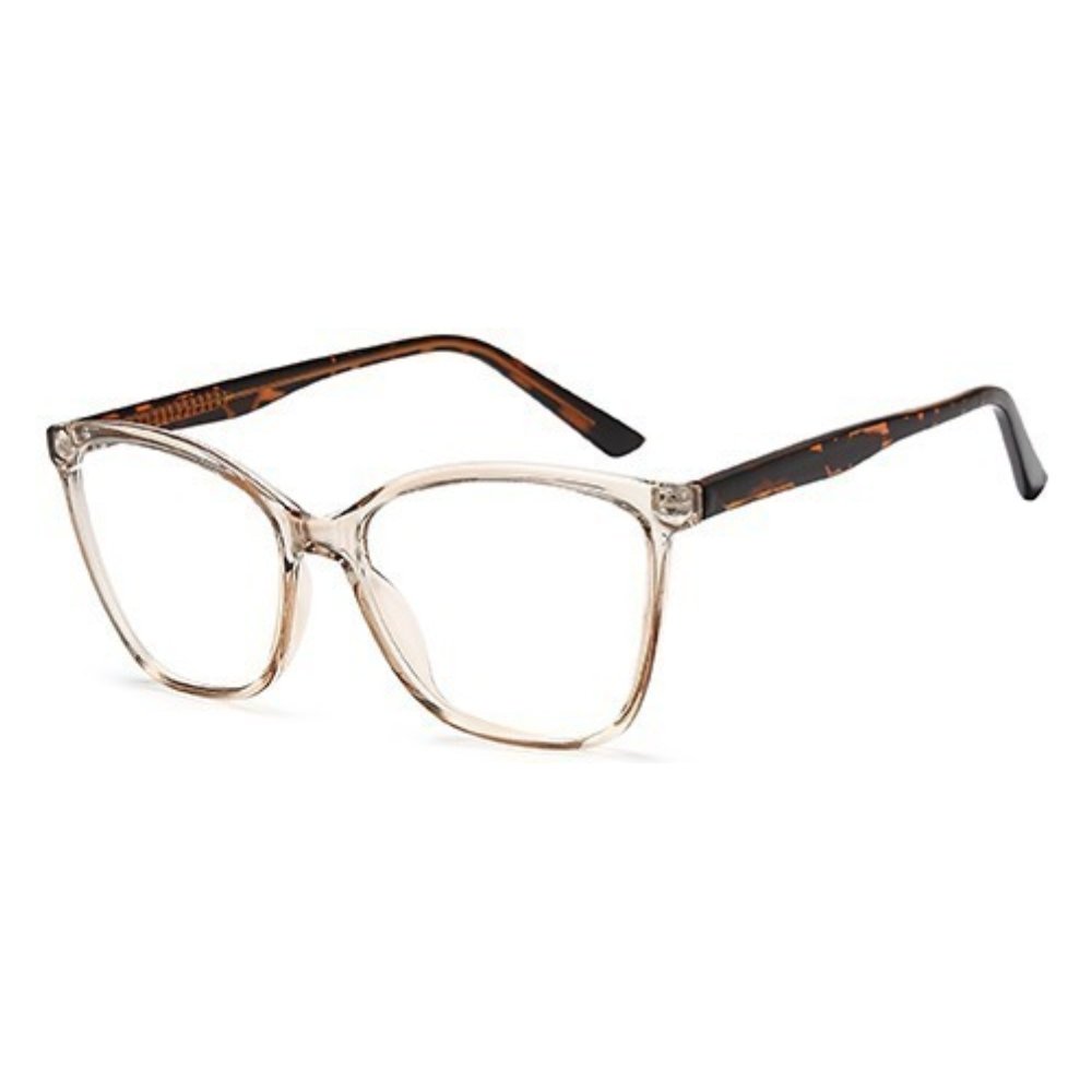 Solo 843 glasses in Champagne, champagne crystal soft square frame
