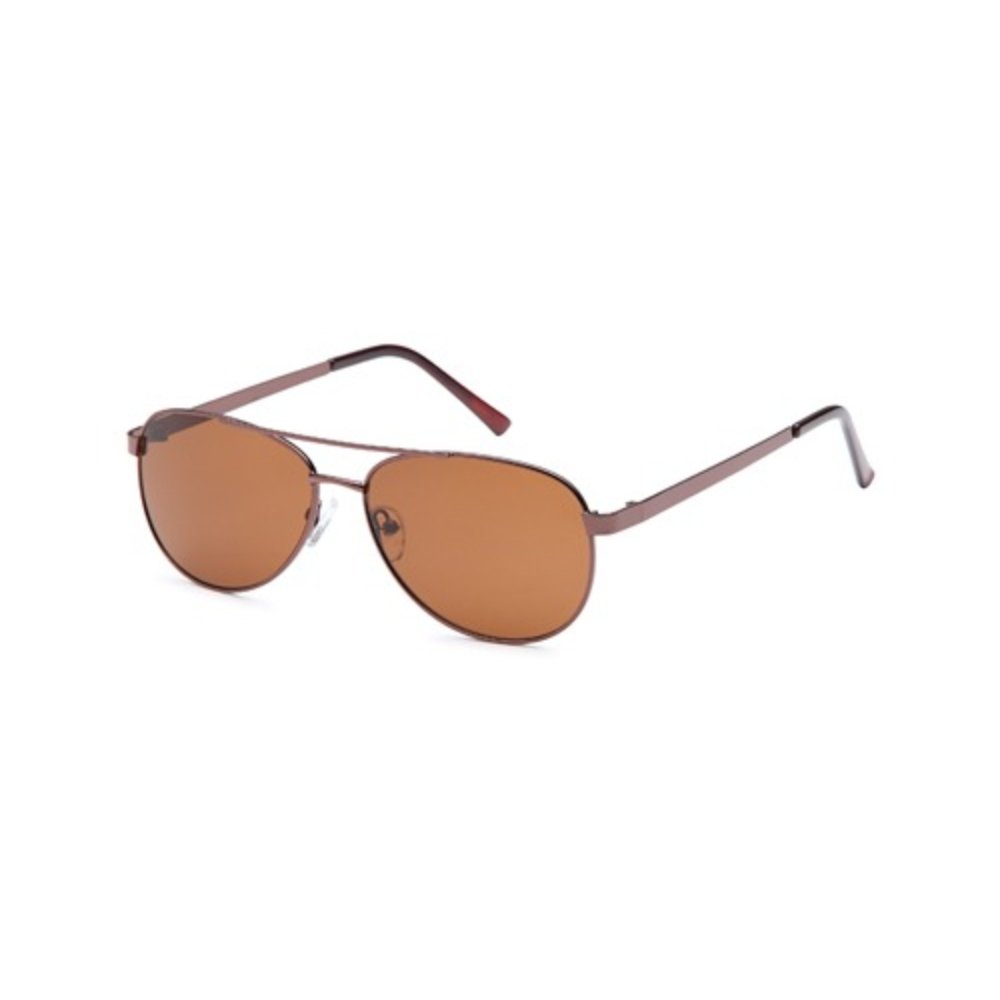 W33 sunglasses in Bronze, bronze metal aviator sunglasses with double bridge and brown lenses