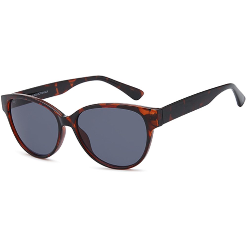 W70 sunglasses in Havana, tortoiseshell cat-eye sunglasses with grey lenses