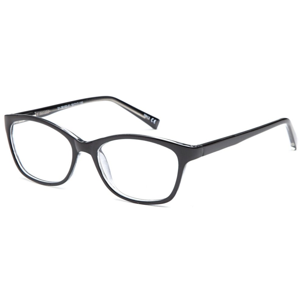 Solo 568 prescription glasses in Black, black soft rectangular frame