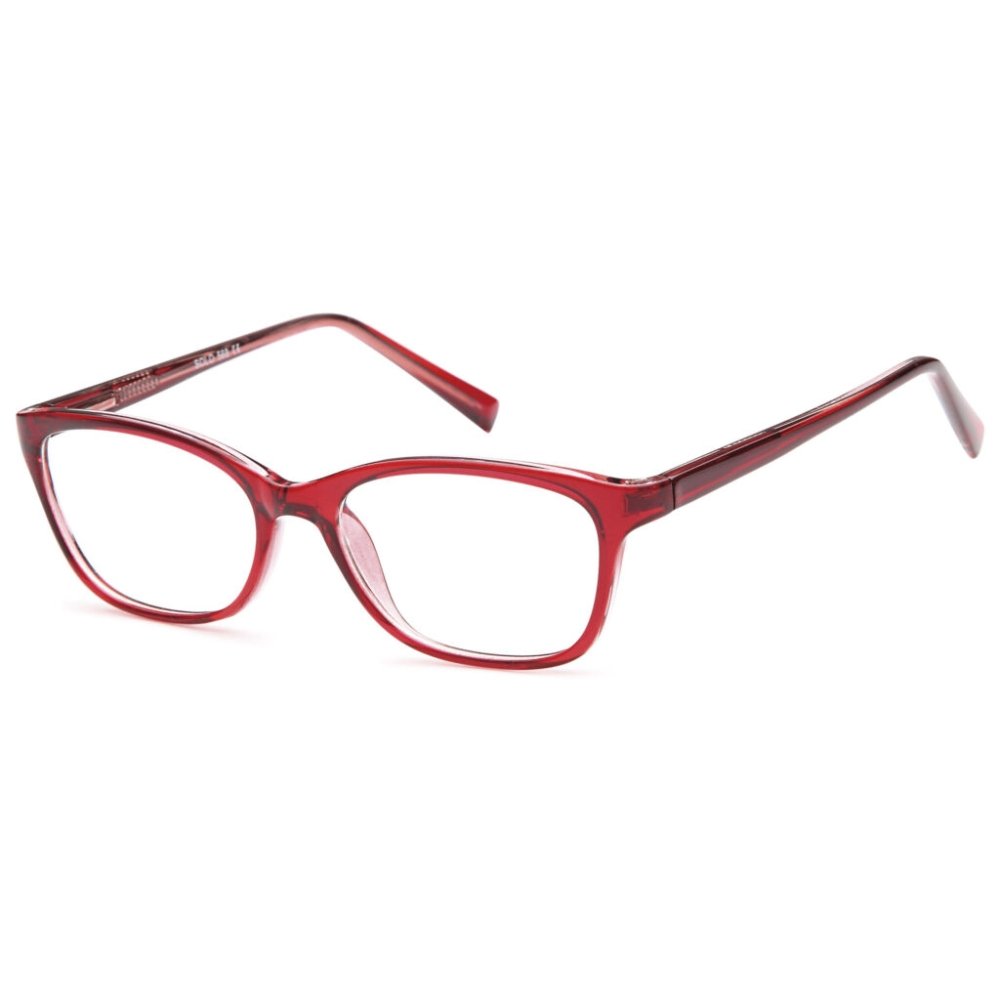 Solo 568 glasses in Burgundy, burgundy soft rectangular frame